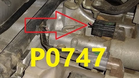 Causes and Fixes P0747 Code: Pressure Control Solenoid Stuck On