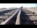 Вид колеса поезда на рельсе 3 / Train wheel view to the rail 3