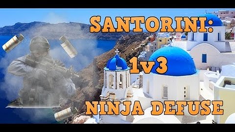 1v3 INSANE NINJA DEFUSE SANTORINI: CS:GO 10 Man Highlights (Music)