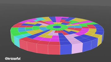 Circular tetris inverted #cg #3d #animation #tetris #3d animation #blender #blender3d