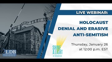 Holocaust Denial and Erasive anti Semitism | Thursday, January 26, 2023