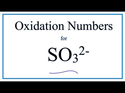 Video: Vad är oxidationstillståndet för svavel i so2 - 3?