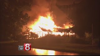 Officials say lightning caused a fire that destroyed barn in east
windsor early saturday morning.