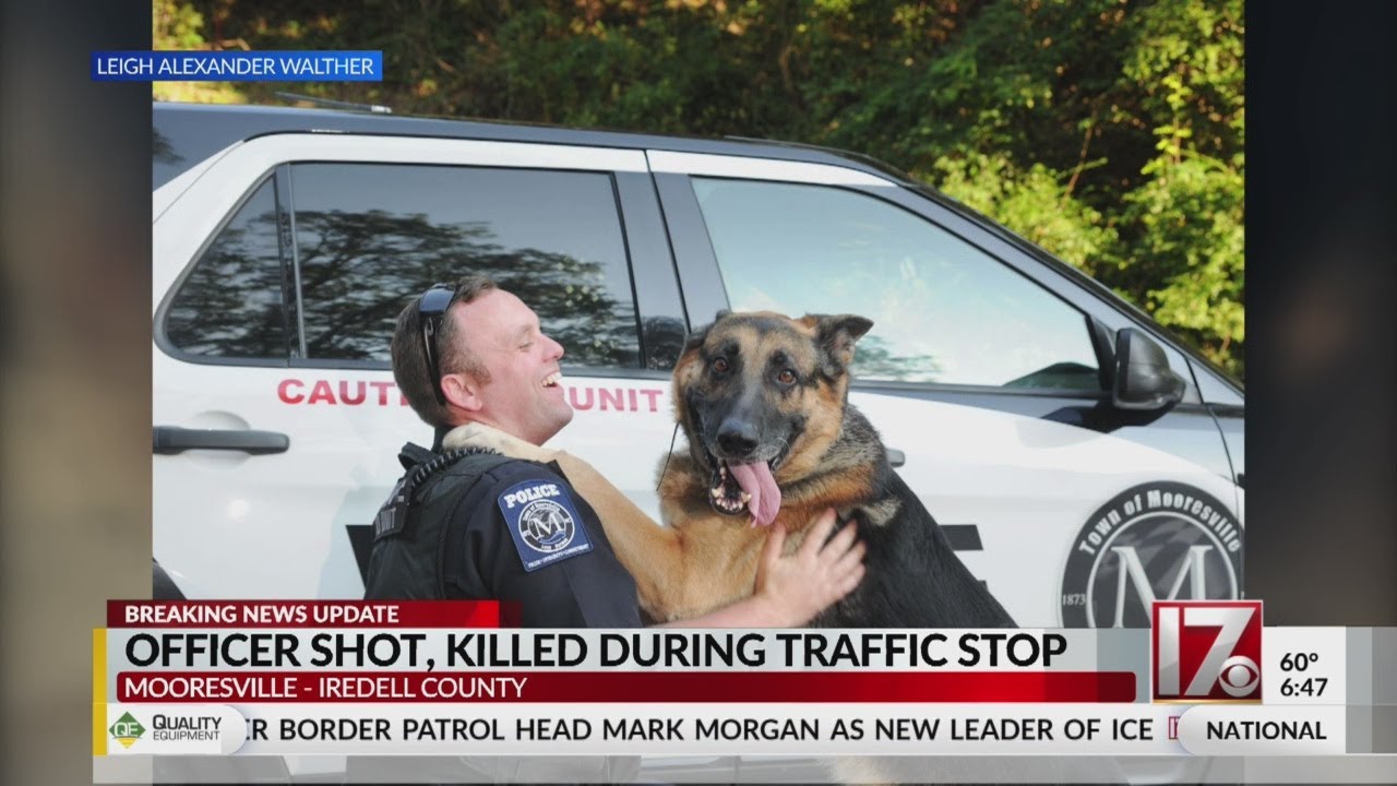 NC K-9 officer shot, killed during routine traffic stop - YouTube
