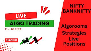 13 June Live Algo-Trading | Target 1000 subscribers | Nifty &amp; Bank Nifty Intraday Strategies