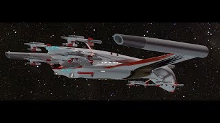 Romulan Condor Dreadnought Tender carrying Six Fast Patrol Ships