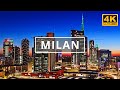 Milan italy   4k drone footage with subtitles