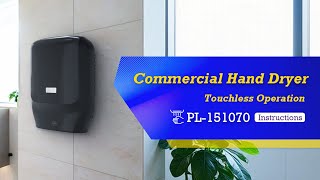Best Warm Air Dry High-Speed Hand Dryer Wall Mounted Commercial Automatic Hand Dryer PL-151070