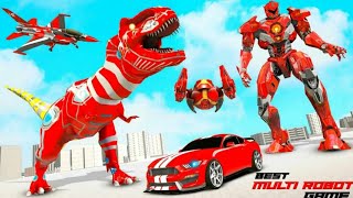 Army Dino Robot Car Games 3D Gameplay screenshot 2