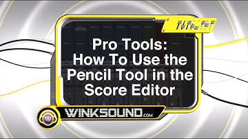 Pro Tools: How To Use the Pencil Tool in the Score Editor | WinkSound