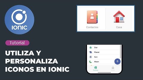 Utiliza y personaliza iconos con Ionic. Utiliza iconos 3D, cambia de color, tamaño y más.