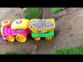 Mini Tractor Carrying Sand Gets Stuck in Canal! 🚜💦