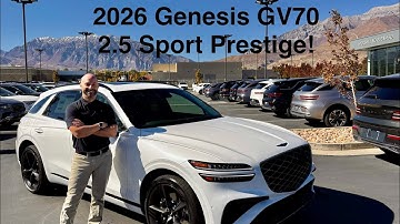 Learn How to Work Your New Genesis! Full Tutorial of 2026 Genesis GV70 2.5 Sport Prestige!