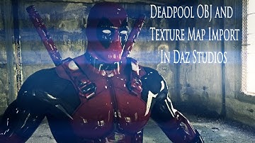 Deadpool OBJ and Texture Map Import In Daz Studios