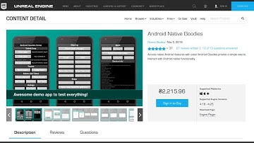Android Goodies Unreal Engine 4 Plugin (Demo app showcase)