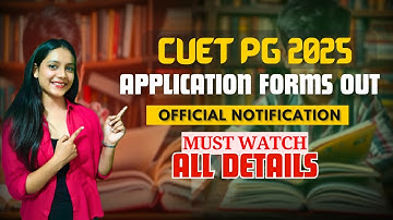Application forms out CUET PG 2025 | All information | Priyanshi Jain | Forensic Science