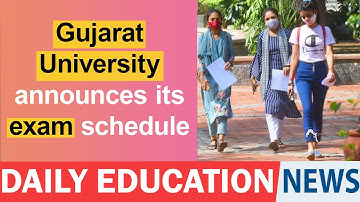 Gujarat University announces its exam schedule.