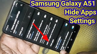 Samsung A51 Hide Apps Settings | How To Hide Unhide Apps in Samsung Galaxy A51