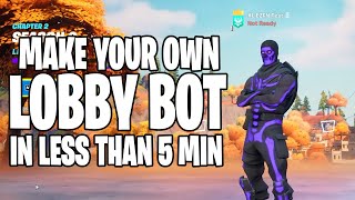 How to make a *LOBBY BOT* with a CUSTOM NAME! (get EVERY Skin and Emote) (with EZFN.DEV)