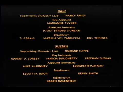 Aladdin (1992) End Credits (DVS) - YouTube