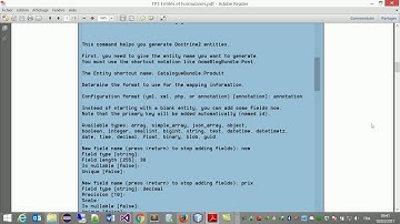 TP3 Symfony 3 : Entités et Formulaires Partie 1 sur 2