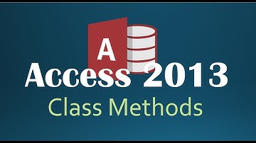 50. VBA - Class Methods & Alternative Constructor (Programming In Access 2013)