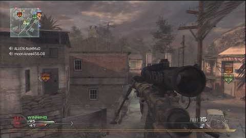 MW2 No Scope wall bang hitmarker fail