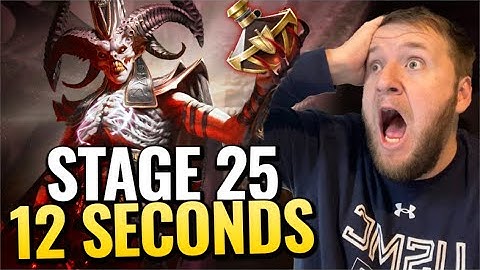 The Ultimate Sand Devil Team! Stage 25 Clear In 12 Seconds (Full Auto) - Raid Shadow Legends