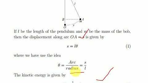 Lecture 18 CM (Newton’s and simple pendulum