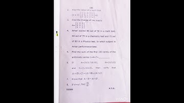 BBA- 2 Sem / Business Mathmatics Paper (NEP)