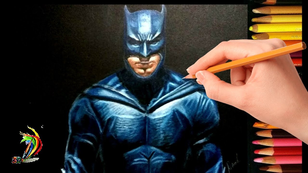 How To Draw Batman | Realistic Drawing of Batman - Justice League Movie |  Drawing of Ben Affleck - YouTube