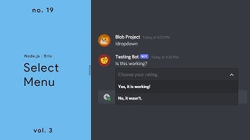 Select Menu — (Node.js / Discord.Eris) — No. 19