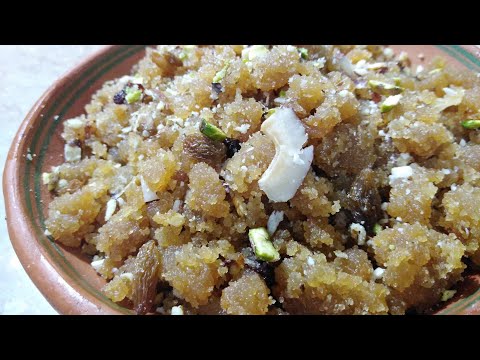 Easy and Quick Suji Ka Halwa Recipe🍮/Suji Ka Danedar Halwa Recipe with Desi Ghee🍯By/Mujtaba Akram