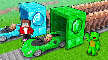 JJ and Mikey: POOR vs RICH Upgrade Factory Battle in Minecraft - Maizen