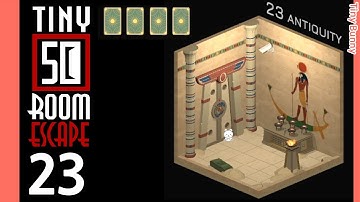 50 Tiny Room Escape 23 Antiquity Walkthrough (4 Cards)