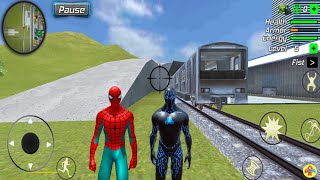 Süper Kahraman Örümcek Adam - Black Hole Ninja Rope Hero Train City Update #20 - Android Game screenshot 5