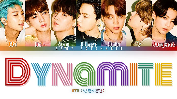 BTS Dynamite Lyrics (방탄소년단 Dynamite 가사) [Color Coded Lyrics/Eng]
