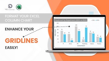 Formatting Gridlines in a Excel Column Chart