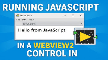 Running Javascript in LabVIEW WebVIEW2 Control
