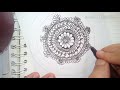Beautiful mandala art  doodle art  zentangle art  simple design  easy mandala