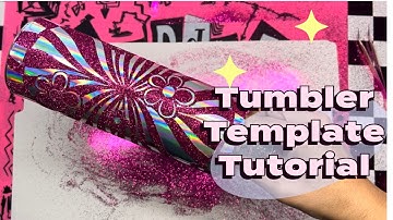 How to design your own tumbler template using procreate!