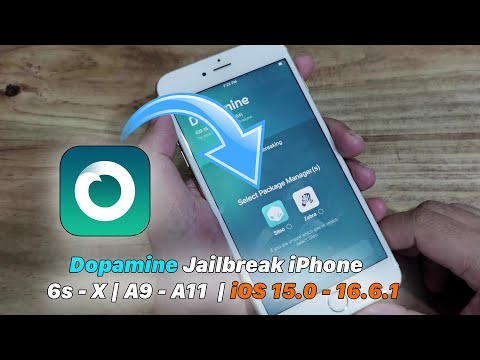 Dopamine Jailbreak iPhone 6s - iPhone X | A9 - A11  | iOS 15.0 - 16.6.1