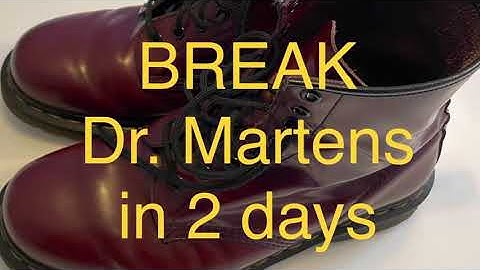 How to break in Doc Marten boots FAST (in 2 days!!!) Dr Martens