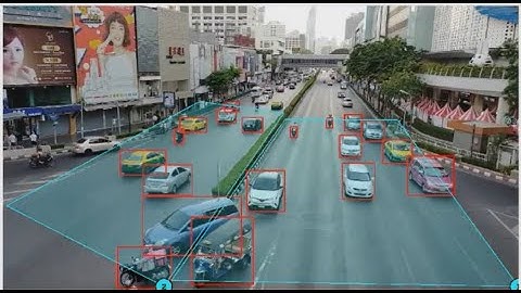 Metrici Area Counter Detection Engine AI Vehicle Traffic Monitoring