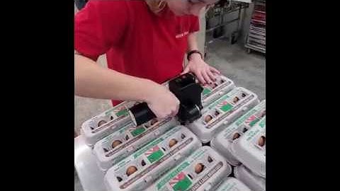 Meenjet M6 Handheld Printer Coding Egg Cartons & Corrugate Shipper