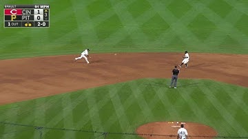 CIN@PIT: Pirates turn two, call stands after review