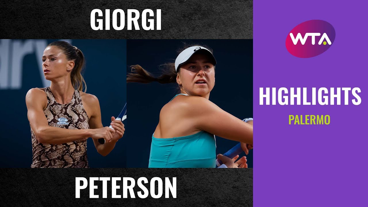 Camila Giorgi vs. Rebecca Peterson | 2020 Palermo First Round | WTA Highlights