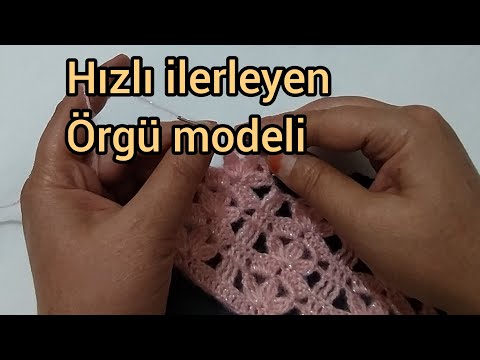 Tığ işi ördüğünüze değecek! Hızlı ilerleyen örgü model/ Çeyizlik yelek modeli/crochet