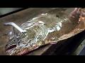 【職人技】100年続く魚河岸のヒラメ捌き方・神経締め・血抜き・ずっと見てられる神業すき引きHow to prepare large fish