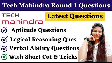 Tech Mahindra Round 1 Questions | Tech Mahindra Previous Year Questions #tech_mahindra #accenture